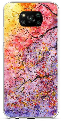 TopQ Xiaomi Poco X3 Pro silicone Abstract Tree 62439 - Phone Cover - Main image