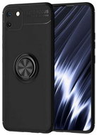 TopQ Realme C11 silicone black with black ring 62681 - Phone Cover