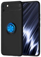 TopQ Realme C11 silicone black with blue ring 62679 - Phone Cover