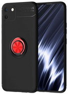 TopQ Realme C11 silicone black with red ring 62678 - Phone Cover