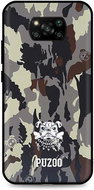 TopQ Xiaomi Poco X3 Pro 3D silicone camouflage with bulldog 62666 - Phone Cover