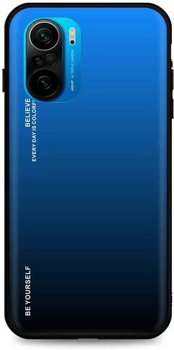 TopQ LUXURY Xiaomi Poco F3 solid rainbow blue 62649 - Phone Cover - Main image