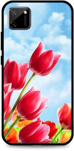 TopQ Realme C11 silicone Tulips 62640 - Phone Cover - Main image
