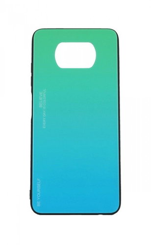 TopQ LUXURY Xiaomi Poco X3 solid rainbow green 56104 - Phone Cover - Main image