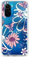 TopQ Xiaomi Poco F3 silikón Flowers 62832 - Kryt na mobil