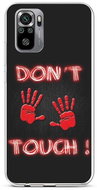 TopQ Xiaomi Redmi Note 10S silicone Don´t Touch Red 62786 - Phone Cover
