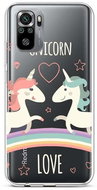 TopQ Xiaomi Redmi Note 10S silicone Unicorn Love 62768 - Phone Cover