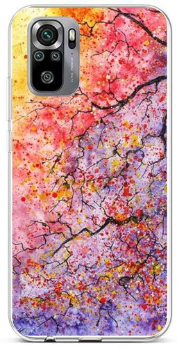 TopQ Xiaomi Redmi Note 10S silicone Abstract Tree 62764 - Phone Cover - Main image