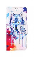 TopQ Samsung A32 booklet Drawing of a wolf 57101 - Phone Case