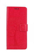 TopQ Realme 7i Book Dark Pink Tree Owls 56087 - Phone Case