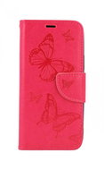 TopQ iPhone 11 booklet Butterfly pink 62615 - Phone Case