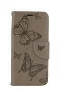 TopQ iPhone 12 book Butterfly grey 62586 - Phone Case