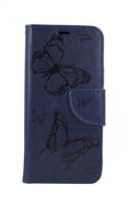 TopQ iPhone 12 mini book Butterfly blue dark 62560 - Phone Case