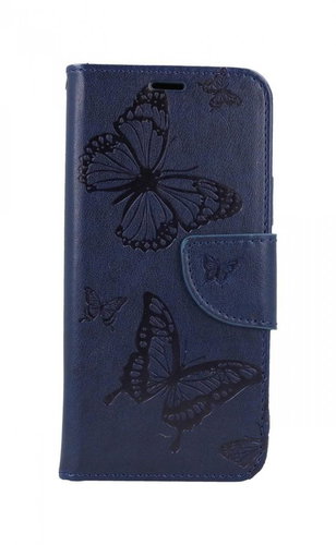 TopQ iPhone 12 mini book Butterfly blue dark 62560 - Phone Case - Main image