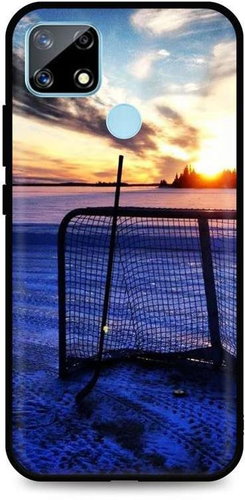 TopQ Realme 7i silicone Hockey Sunset 62964 - Phone Cover - Main image