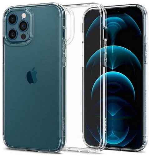 Spigen Ultra Hybrid iPhone 12 Pro hard transparent 55344 - Phone Cover - Main image