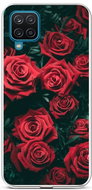 TopQ Samsung A12 silicone Red rosettes 58580 - Phone Cover