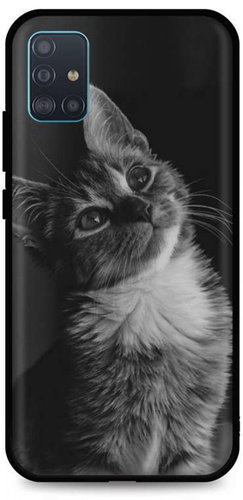 TopQ Samsung A51 silicone Cute Cat 55849 - Phone Cover - Main image