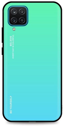 TopQ LUXURY Samsung A12 solid rainbow green 55687 - Phone Cover - Main image