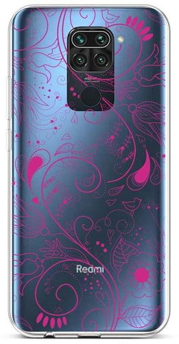 TopQ Xiaomi Redmi Note 9 silicone Pink Ornament 52426 - Phone Cover - Main image