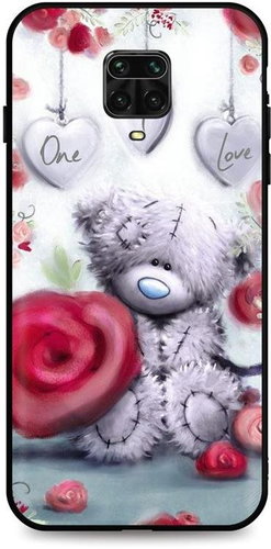 TopQ Xiaomi Redmi Note 9 PRO silicone Teddy Bear 51182 - Phone Cover - Main image