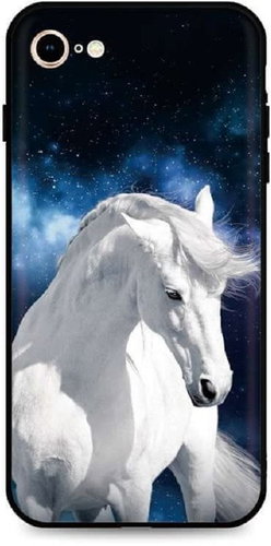 TopQ iPhone SE 2020 silicone White Horse 49278 - Phone Cover - Main image