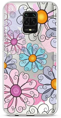 TopQ Xiaomi Redmi Note 9 Pro silicone Colorful Daisy 52524 - Phone Cover - Main image
