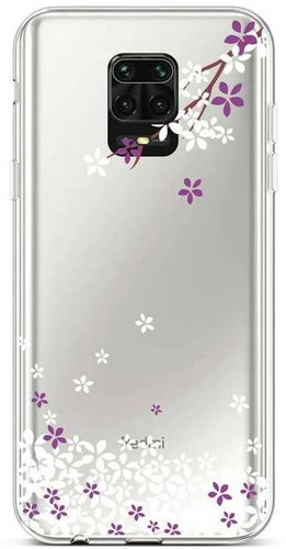 TopQ Xiaomi Redmi Note 9 Pro silicone Sakura flowers 50043 - Phone Cover - Main image