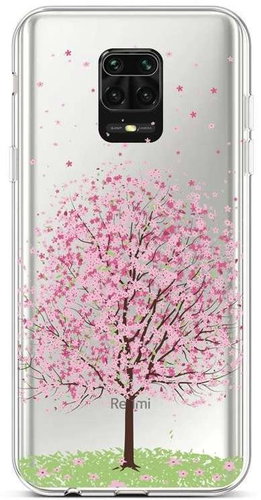 TopQ Xiaomi Redmi Note 9 Pro silicone Blossom Tree 50041 - Phone Cover - Main image