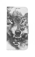 TopQ Realme 8 Black and white wolf 62800 - Phone Case