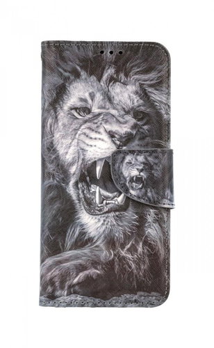 TopQ Realme 8 Black and white lion 62741 - Phone Case - Main image