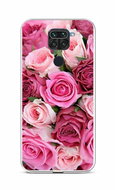 TopQ Xiaomi Redmi Note 9 silicone Pink rosettes 58957 - Phone Cover