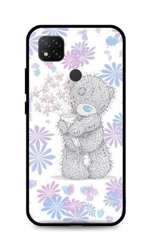 TopQ Xiaomi Redmi 9C silicone Floral Teddy 52826 - Phone Cover - Main image