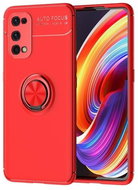 TopQ Realme 7 Pro silicone red with red ring 62180 - Phone Cover
