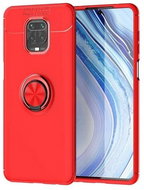 TopQ Xiaomi Redmi Note 9 Pro silicone red with red ring 52502 - Phone Cover