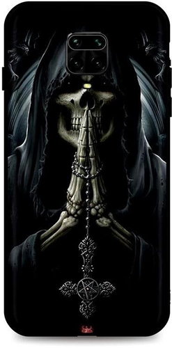 TopQ Xiaomi Redmi Note 9 PRO silicone Grim Reaper 51244 - Phone Cover - Main image