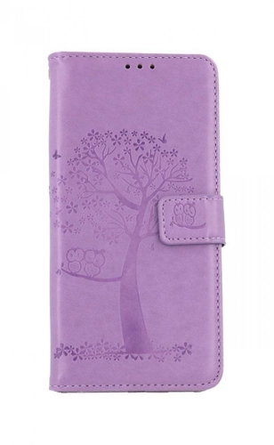 TopQ Realme 7 Book Light Purple Tree Owls 63120 - Phone Case - Main image