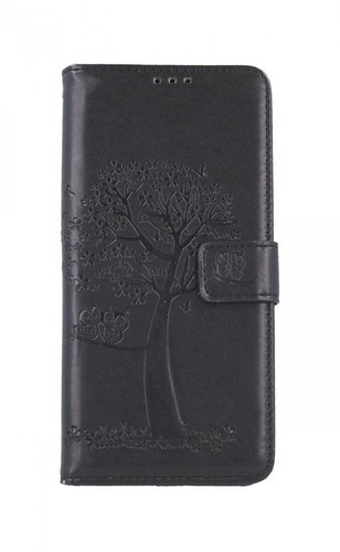 TopQ Realme 7 Book Black Tree Owls 63116 - Phone Case - Main image