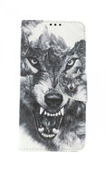 TopQ Realme 7i booklet Black and white wolf 62888 - Phone Case