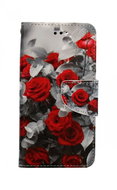 TopQ iPhone SE 2020 booklet Red Rose 62523 - Phone Case
