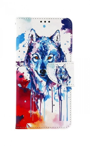 TopQ Xiaomi Redmi Note 10S booklet Drawing of a wolf 63229 - Phone Case - Main image