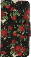 TopQ iPhone SE 2020 booklet Flowers of roses 62583 - Phone Case