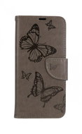 TopQ Xiaomi Redmi Note 10S booklet Butterfly grey 63654 - Phone Case