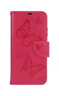 TopQ Xiaomi Redmi Note 10S booklet Butterfly pink 63650 - Phone Case