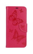 TopQ Samsung A22 booklet Butterfly pink 63574 - Phone Case