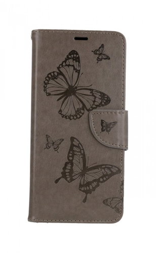 TopQ Samsung A22 5G booklet Butterfly grey 63563 - Phone Case - Main image