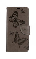 TopQ Samsung A12 book Butterfly grey 63465 - Phone Case