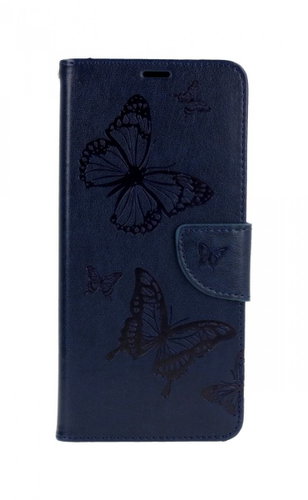 TopQ Samsung A12 book Butterfly blue dark 63464 - Phone Case - Main image