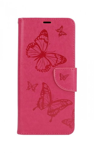TopQ Samsung A12 book Butterfly pink 63462 - Phone Case - Main image