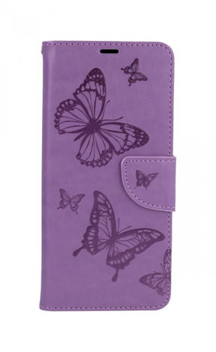 TopQ Samsung A12 book Butterfly purple 63460 - Phone Case - Main image